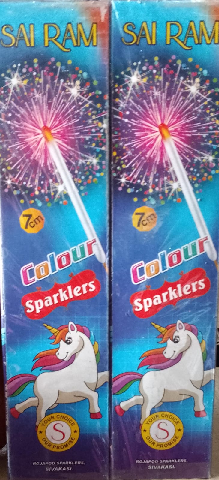 7cm"Colour  Sparklers