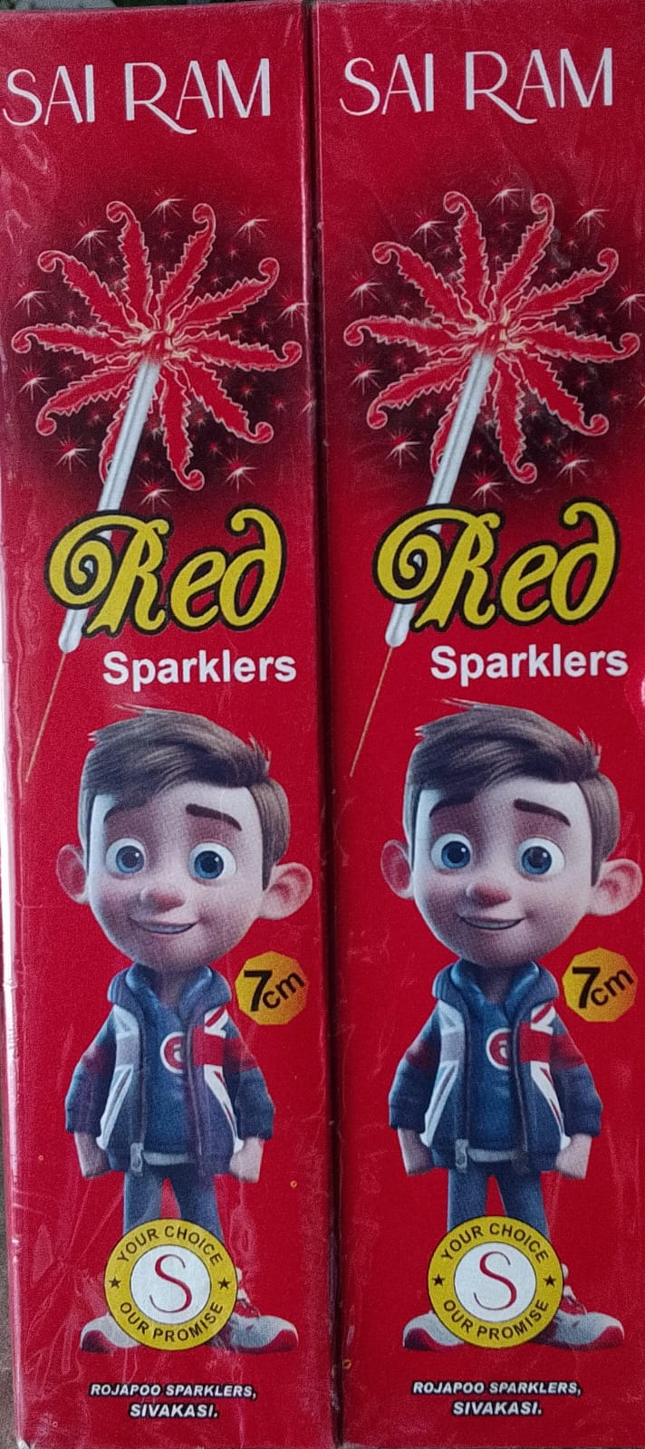 7cm" Red  Sparklers